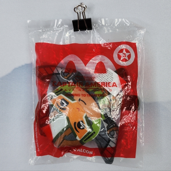 SOLD ●Marvel Falcon Captian America Brave New World McDonalds Happy Meal Toy NWT - Picture 8 of 11